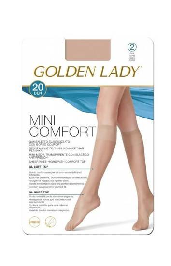 Podkolanówki Golden Lady Mini Confort 20 den A'2 daino/odc.beżowego